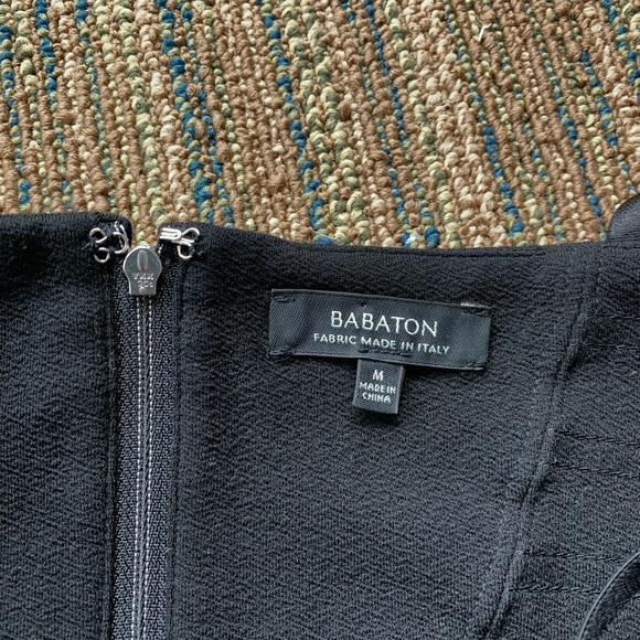 Aritzia Babaton Carson Bustier Crop Black Size Medium - Picture 3 of 5